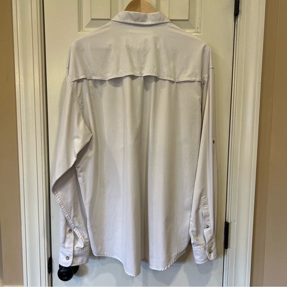 Poncho Men's Size L Long Sleeve White The Iceman Regular Fit Outdoor Fishing - Picture 11 of 11